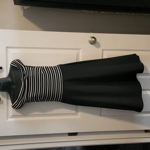 Miss Me Off-Shoulder Black and White Dress Size M
